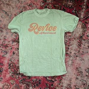 Revice denim t shirt “let the good times roll”